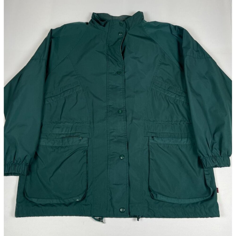 Woolrich Green Mountain Parka Jacket Women L 24 Cargo Utility